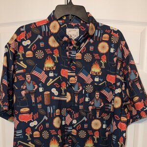 RSVLTS Parks and Rec "Shirt of Greatness" KUNUFLEX - Ron Swanson - XXL -Like New